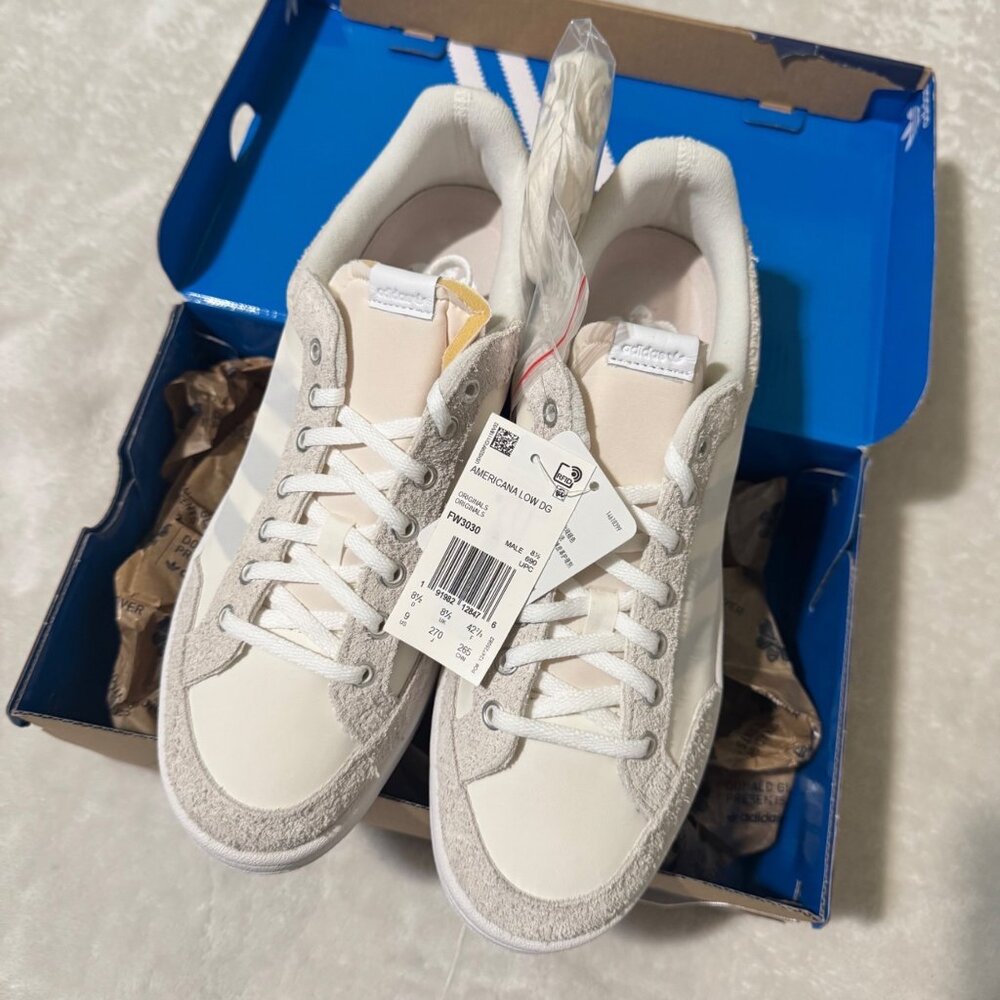 Adidas Americana Low DG Donald Glover Sneakers White & Off-White Men Sz 9 Canvas